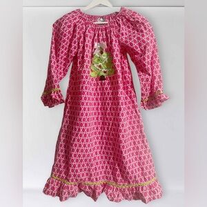 Castles & Crowns Christmas Boutique Dress-Girls' Size 12-Cotton Fabric-